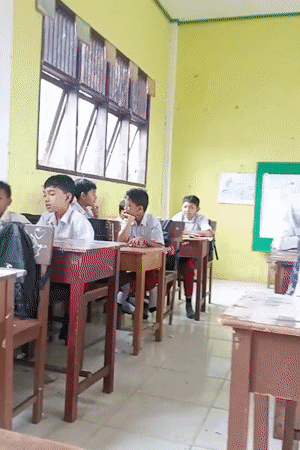 Classroom life at a school in Keudekrueng, Indonesia