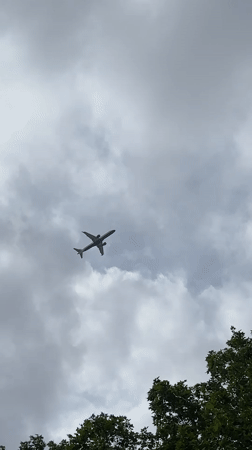 Aircraft spotted over London Underground station area Thursday morning