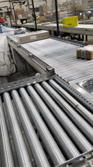 Package sorting facility operations documented in Burgas, Bulgaria