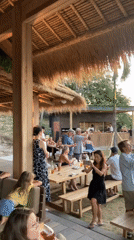Cliffside sunset social at a beachfront venue in Kuta Selatan