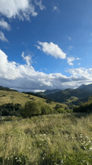 Lush rolling hills and open skies over rural Zázrivá, Slovakia