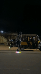 Night rollerblading with light-up wheels observed in Vom, Nigeria