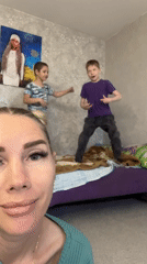 Children play and dance in Abakan home