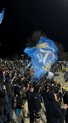 Sofia's Vasil Levski Stadium lit up at night