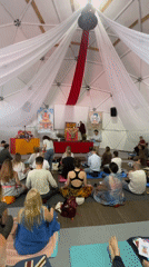 Buddhist ceremony held in geodesic dome in Montenegro