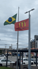 Afternoon scenes captured at McDonald's in Florianópolis, Brazil