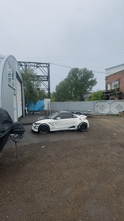 Modified Honda S660 sports car spotted in Irkutsk