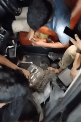 Car stripped and rewired inside a Dhaka workshop