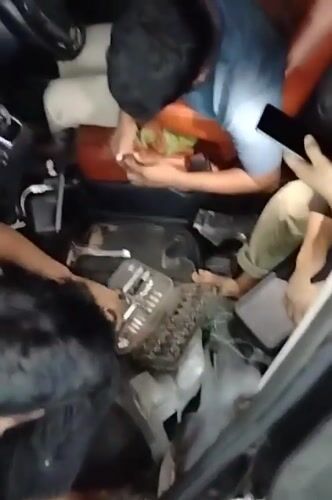 Car stripped and rewired inside a Dhaka workshop