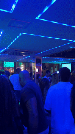 São Paulo nightclub hosts live music, dancing crowd