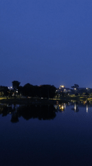 Peaceful nighttime scenes captured at Lâm Viên park, Đà Lạt