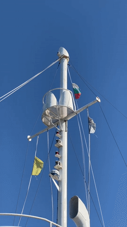 Morning maritime activity and municipal scenes in Pomorie, Bulgaria