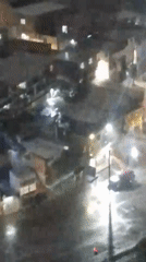Heavy rain documented across Caracas during early morning hours