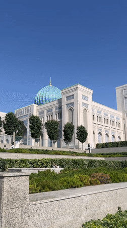 Witness documents ornate Temurid Museum in Tashkent