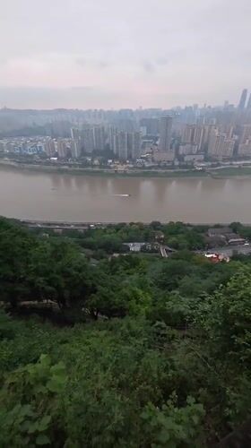 Women in Traditional Dress Photograph Chongqing Skyline