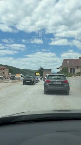 Traffic delays hit Montenegro village during road construction work