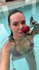 Valentine's Day resort activities documented in Bali Indonesia