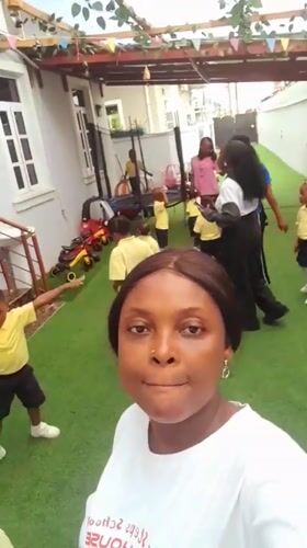 Preschool playground activities documented at Rhyme House in Ojomu