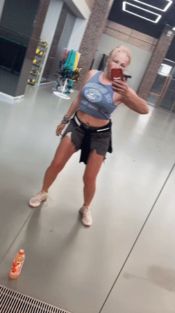 Gym mirror selfies and dance studio poses in Saint Petersburg
