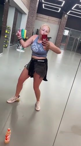 Gym mirror selfies and dance studio poses in Saint Petersburg