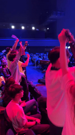 Berlin entertainment event draws enthusiastic crowds with colorful lighting