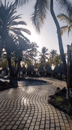 Tourist documents vacation selfies and resort scenes in Porlamar