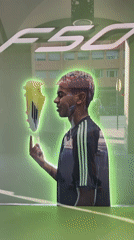 Adidas store window display observed in Marrakesh