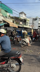 Morning rush at a Nha Trang street market