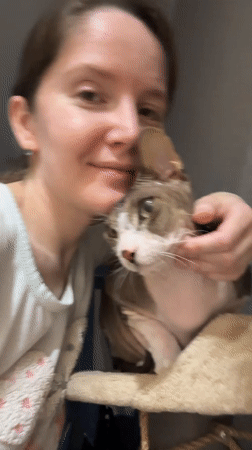 Woman spotted indoors with cat, later outdoors in snow