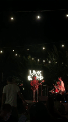 Live band performs outdoor concert in Kuta Selatan, Indonesia