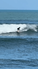 Early morning surfing session captured at Kediri beach