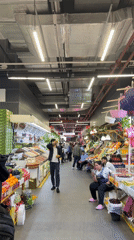 Shopping activity documented at Moscow area markets