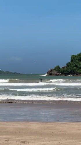 Morning beach activities captured at Mirissa, Sri Lanka