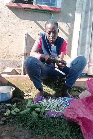 Morning routines documented in rural Kenya community yard scenes