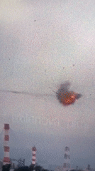 Drone struck near industrial smokestacks, chain reaction follows