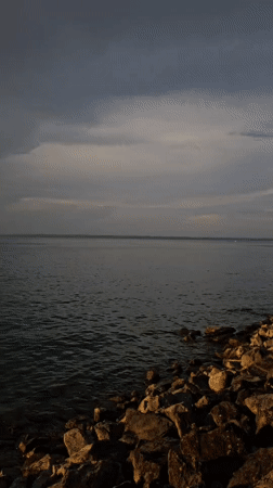 Golden sunset over Lake Constance, Rorschach shoreline