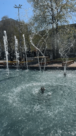 Spring day activities captured in Montana, Bulgaria park area