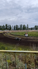 Early morning dirt track racing event draws spectators