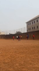 Soccer match and food processing observed in Jos, Nigeria