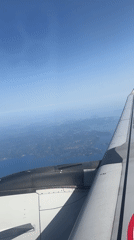 Flight Over Fukuoka Captured by Airplane Passengers
