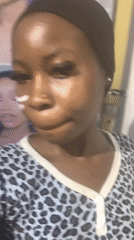 Selfie session on a Moba street, leopard print and face paint