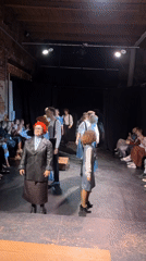 Theatrical performance with period costumes staged in Izhevsk, Russia