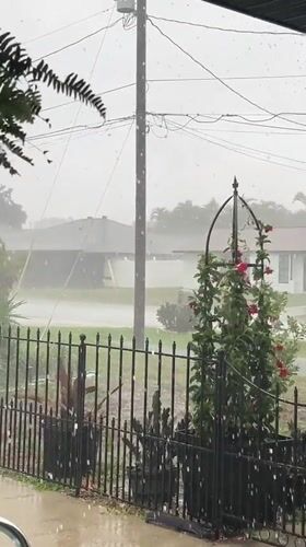 Severe hailstorm with strong winds hits Cape Coral residential areas