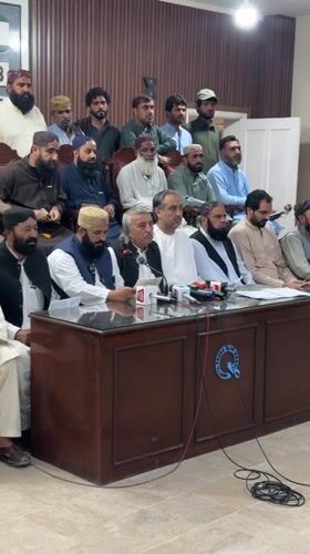 Press conference held at Quetta Press Club in Pakistan
