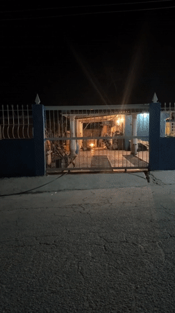 Nighttime illumination scenes captured in two Venezuelan towns