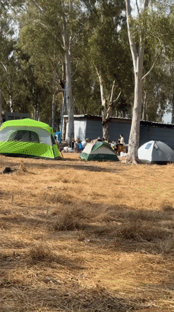 Coastal camping activity observed in Al Jizah, Jordan