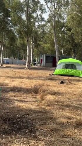 Coastal camping activity observed in Al Jizah, Jordan