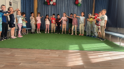 Children attend early morning school activities in Plovdiv