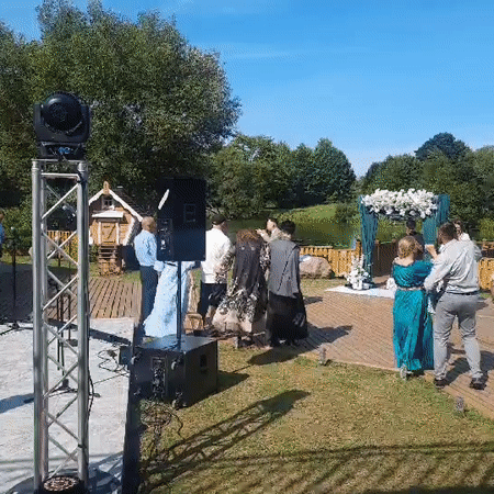 Lakeside wedding in rural Belarus, ceremony through reception