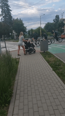 Ordinary street life documented in Prešov, Slovakia